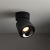 Czarna oprawa natynkowa ruchoma tuba wybór barwy światła KYOTO BLACK CCT 18W Tk Lighting 18156