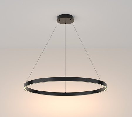 Lampa wisząca RIM LED czarna 80cm Maytoni MOD058PL-L42B4K