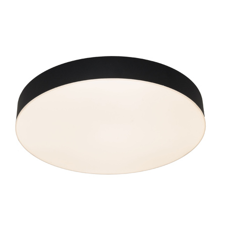 Czarny okrągły plafon 30cm z tworzywa Maxlight C0272 Lumos 24W