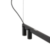 Lampa wisząca 5 tub na czarnej belce FOURTY LINE LED 900 Nowodvorski 12298