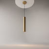 Złota lampa wisząca tuba 40cm o średnicy 6cm 1xGu10 Pro Focus MOD161PL-01G1 Maytoni