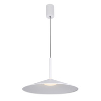 Lampa wisząca biała 47,5cm spłaszczony stożek LED 3000K/4000K/6000K Sardena Italux PND-01510-L-WH