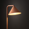 Lampa podłogowa metalowy stożek w kolorze pomarańczowym 1XE14 CONO SALMON Tk Lighting 16207