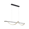 LAMPA WISZĄCA MATOWY MOSIĄDZ/ANTRACYT LED  Q-SWING Paul Neuhaus 2385-13 sterowana pilotem