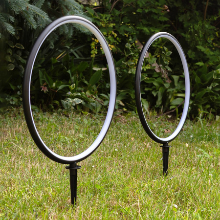 Lampa solarna dwa ringi wbijane w ziemie z panelem solarnym Rings 2x1,5W 2x25lm 3000K Eko-Light EKO2360