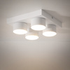 Kwadratowa biała lampa sufitowa 23cm BRIX WHITE 4XGX53 Tk Lighting 11296