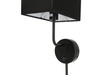 Keto lampa kinkiet czarny 1x40w e14 abażur czarny z włącznikiem Candellux 21-76854