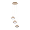 Potrójna lampa wisząca z białymi kulami BONO SABIA 3XG9 Tk Lighting 10720