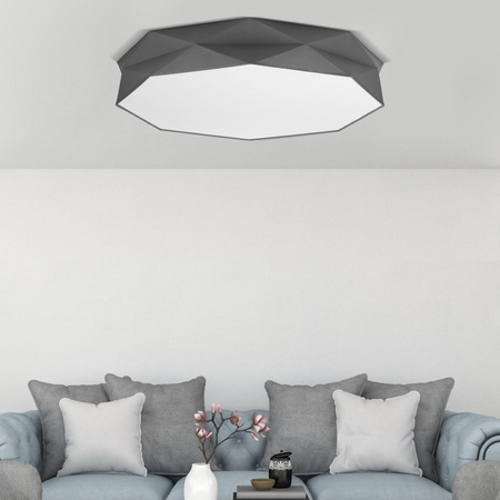 Lampa sufitowa, plafon KANTOOR NEW grafit 88cm TK Lighting 4223