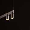 Lampa wisząca podłużna beżowa 150cm z dodatkowym podświetleniem  FOURTY LINE LED VII Nowodvorski 12294