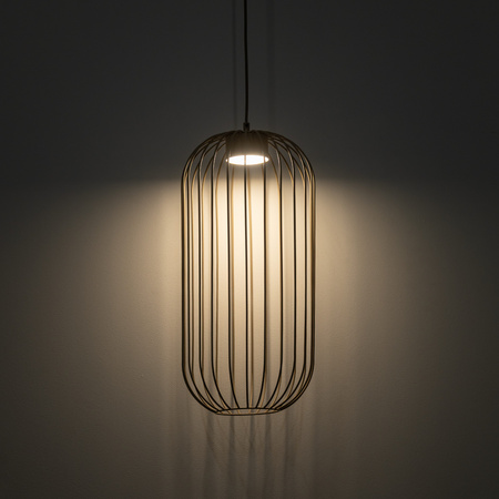 Lampa wisząca druciana w kolorze sabia o średnicy 25cm  SPHERA S SABIA 1xGX53 Tk Lighting 11309