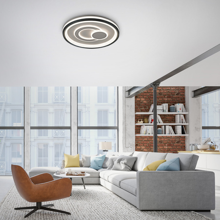 Okrągła nowoczesna lampa sufitowa 50cm z funkcją ściemniania LED 3000K MINELLI Just Light 14334-16