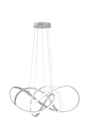 Duża lampa wisząca ARTE srebrna LED 90cm średnicy Aviano Lighting 7097-0163