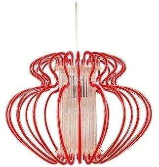 IMPERIA LAMPA WISZĄCA 1X60W E27 450X330 MAŁA CZERWONA PROMOCJA Candellux 31-36608