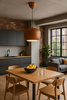 Lampa wisząca jedynka Positano brązowa Aviano Lighting 6026-118