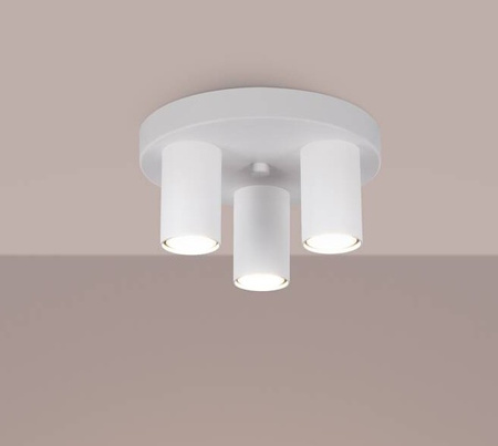 Lampa sufitowa, plafon LAGOS 3P biały Sollux Lighting SL.1464