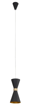 Lampa wisząca czarno złota CORNET LED MaxLight P0330