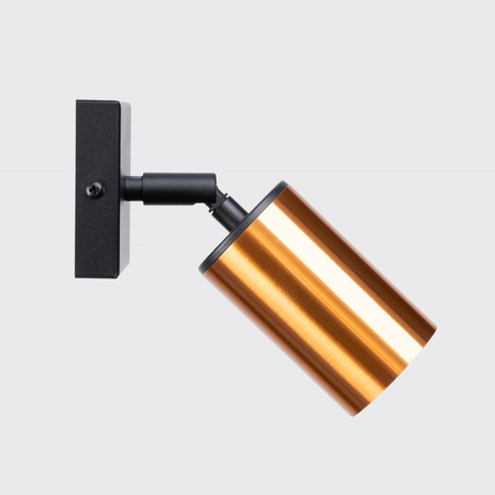 Kinkiet WINX czarny/miedź Sollux SL.1374