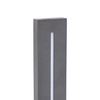 Szary pionowy kinkiet elewacyjny 121cm podświetlający ściane LED 3000K LINEA M KINKIET IP65 Tk Lighting 18176