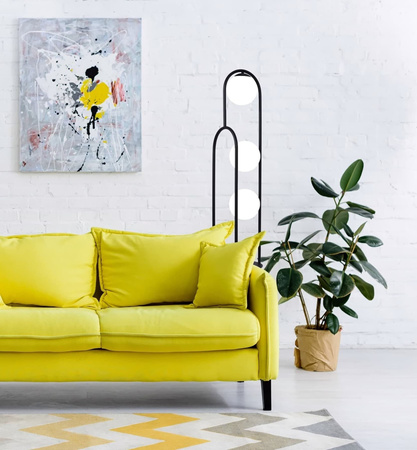 Lampa podłogowa z półką FINESTRA Kaja K-4963