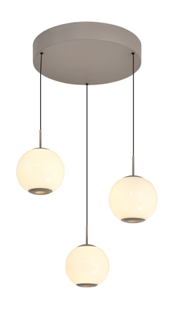 Lampa wisząca trójka okrągła LED Luberon kaszmirowa Aviano Lighting 5051-313