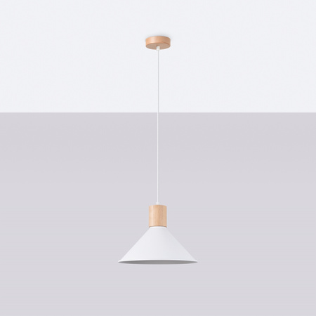 Lampa wisząca JAGA biała Sollux SL.1319