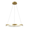 Złota lampa wisząca okrąg 60cm LED Morte Italux PND-34535-L-GD