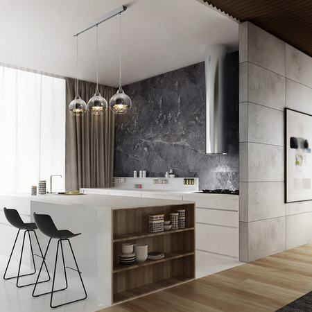 Lampa wisząca ICEBERG Maytoni P012-PL-03-N