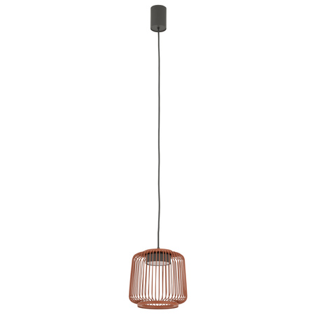 Druciana lampa w kolorze terakota o średnicy 18cm 1xGX53 KENAI A Nowodvorski 12218