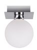 Oden lampa sufitowa chromowy 1x40w g9 klosz biały Candellux 91-03195