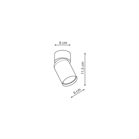 Pointa 1 spot biały 1xGU10 Light Prestige LP-6398/1WS WH