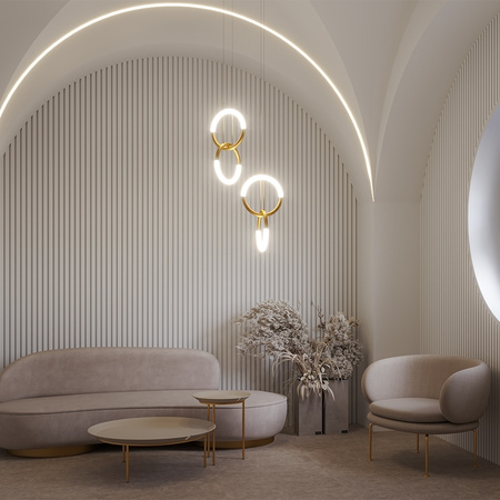 Lampa wisząca NODE LED Maytoni MOD165PL-L18G3K