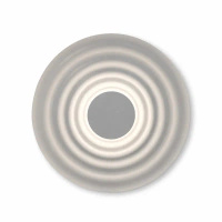 Dekoracyjny okrągły płaski kinkiet o średnicy 50cm ryflowany RIPPLE WALL 50 WH Azzardo AZ7291