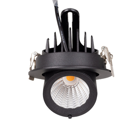 Czarna oprawa wpustowa RUBIO z regulacją 10W CZARNA MAXLIGHT H0133