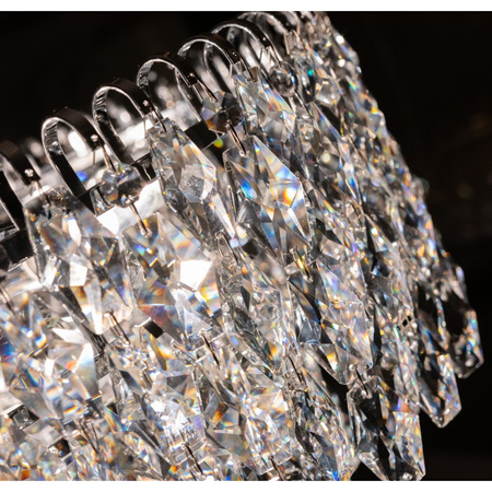 Żyrandol, lampa wisząca kryształowa o średniy 60cm 11xE14 BURANO 60 PENDANT CH Azzardo AZ6908