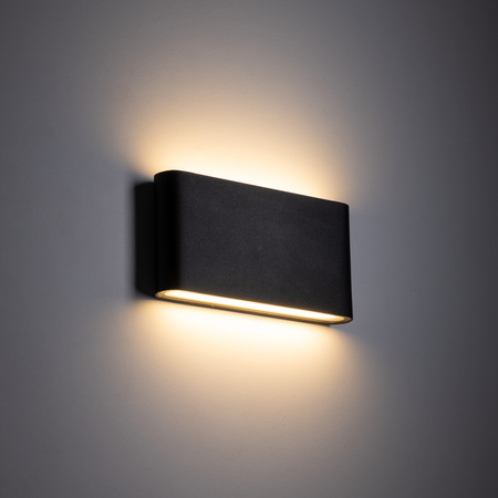 Kinkiet czarny zewnętrzny LED 3000K ARWENA M Black IP54 Tk Lighting 18185