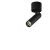 Czarny spotlight natynkowy z ruchomą tubą Focus T C141CL-L125-6W3K-B Maytoni