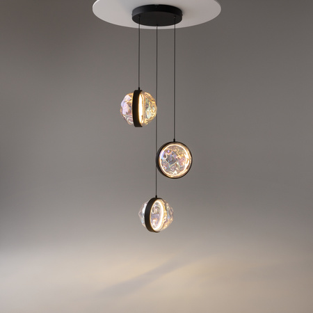 Lampa wisząca potrójna z pięknymi szklanymi kulami LED 2700K Misterio MOD379PL-L17B2.7K Maytoni