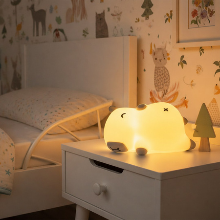 Lampka nocna dla dziecka LED chrapiąca Kapibara Milagro ML2668