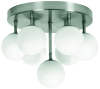 ETIUDA LAMPA SUFITOWA PLAFON 7XG9/40W 230V NIKIEL MAT Candellux 97-89314
