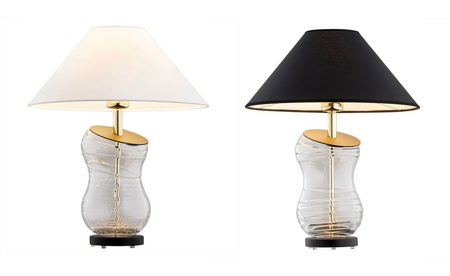 Lampa stołowa szklana kryształowa VENETO 49cm Argon 8036 8037 kolor do wyboru