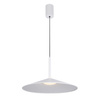 Lampa wisząca biała 47,5cm spłaszczony stożek LED 3000K/4000K/6000K Sardena Italux PND-01510-L-WH