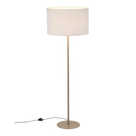 Lampa podłogowa w kolorze sabia z bezowym abażurem 1xE27 VELLUM SABIA Tk Lighting 16168