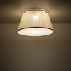 Lampa sufitowa stożek z lnu 38cm 2xE27 FORMO LEN Tk Lighting 11076