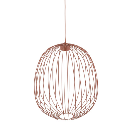 Lampa wisząca druciana w ceglanym kolorze SPHERA L BRICK 1XGX53 Tk Lighting 11302