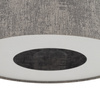 Lampa wisząca o średnicy 65cm z abażurem w kolorze jedwabistego grafitu 1xE27 LAGO L Nowodvorski 11675