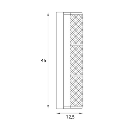 Kinkiet chromowany z akrylowymi tubami LED 3000K 46cm Maxlight W0423 Love