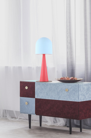 LAMPA STOŁOWA VISBY 1 NIEBIESKI CZERWONY Candellux 50501163