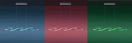 Lampa wisząca LOLAsmart-SWING LED RGB Leuchten Direkt 11994-55 sterowana pilotem