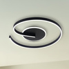 Czarna lampa sufitowa do salonu LORENZO BLACK 22W LED 4000K Milagro ML1848